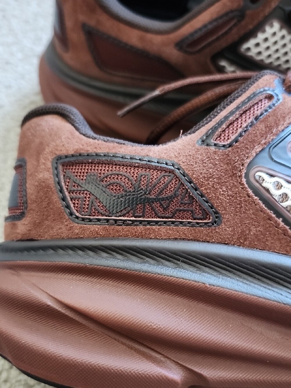 Hoka One One Mineral Brown/Cast Iron Sneakers - Picture 11 of 11